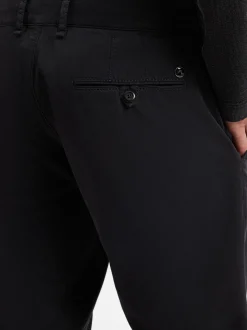 Alberto Herren Stoffhose - Lou in schwarz - Länge: lang