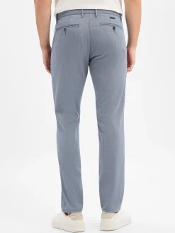 Alberto Herren Stoffhose - Lou-J in marine weiß
