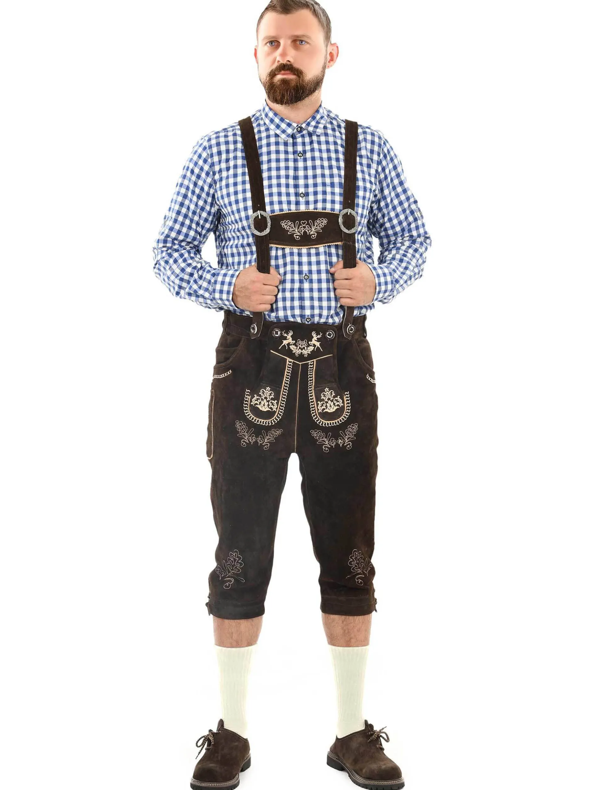 Alessandro Salvarini Herren Trachtenhose - ASGustl in braun