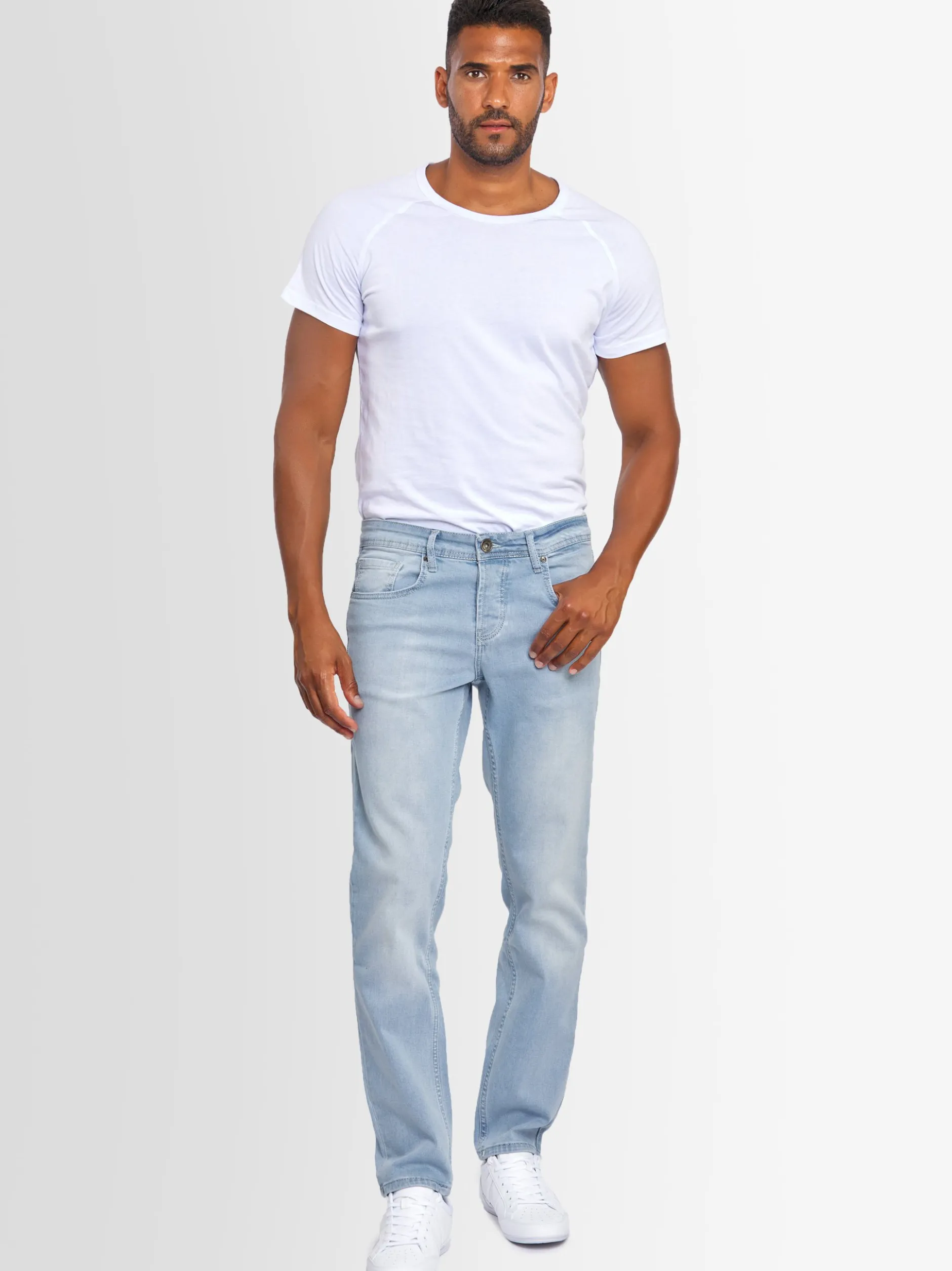 Alessandro Salvarini Herren Jeans - ASAngelo in hellblau