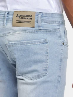 Alessandro Salvarini Herren Jeans - ASAngelo in hellblau