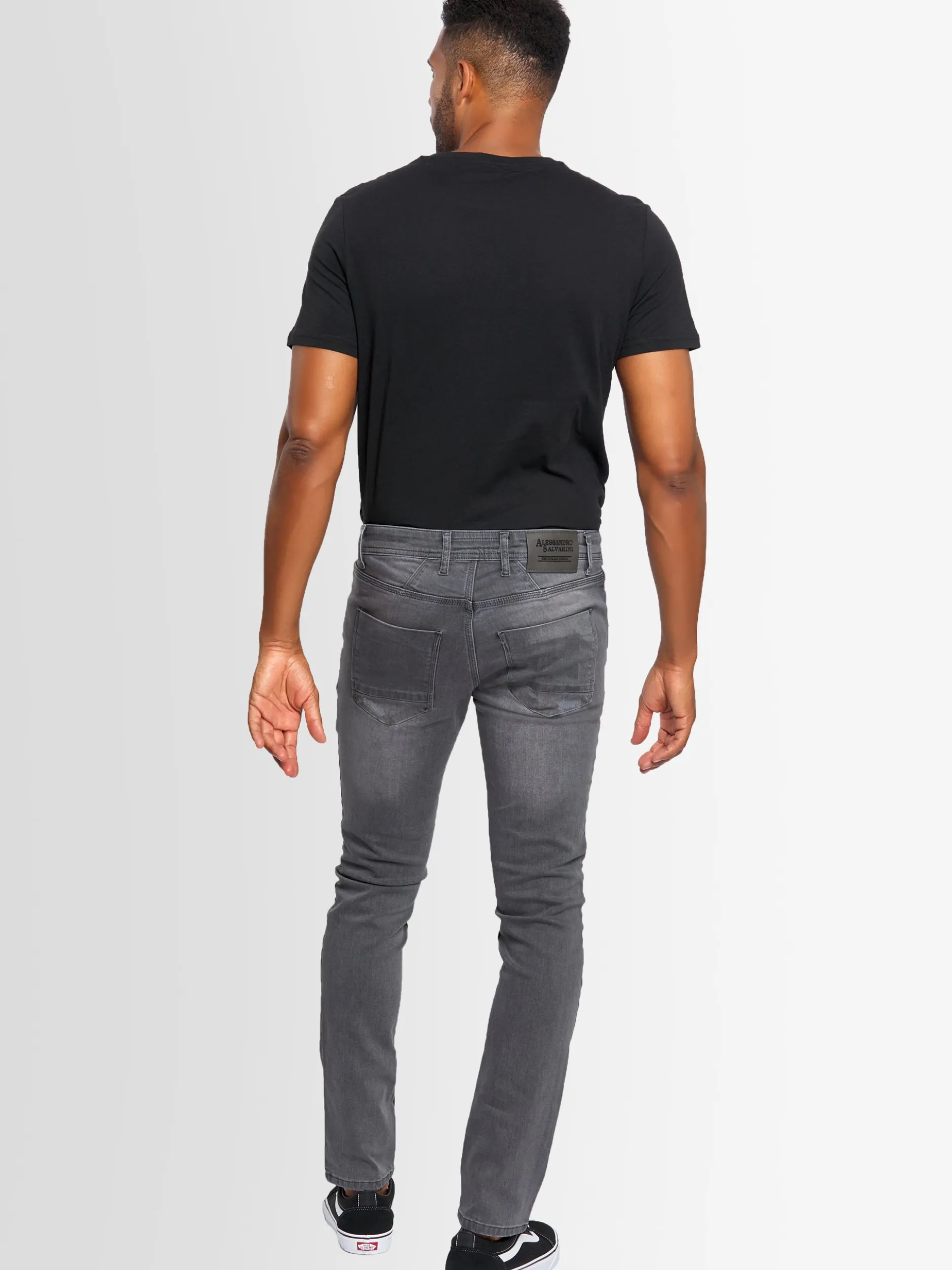 Alessandro Salvarini Herren Jeans - ASLuca in grau