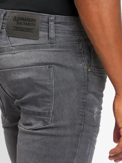 Alessandro Salvarini Herren Jeans - ASLuca in grau