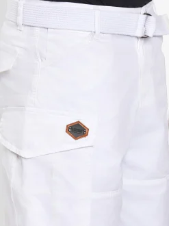 Alessandro Salvarini Herren Cargoshorts - ASLeon in weiß