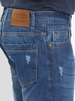 Alessandro Salvarini Herren Jeans - ASCarlo in blau