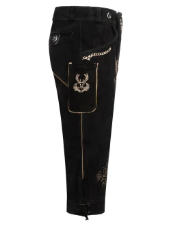 Alessandro Salvarini Herren Trachtenhose - ASGustl in schwarz
