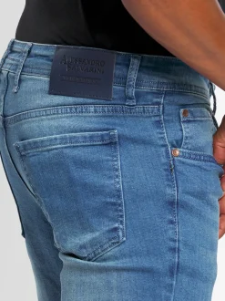Alessandro Salvarini Herren Jeans - ASMinero in hellblau