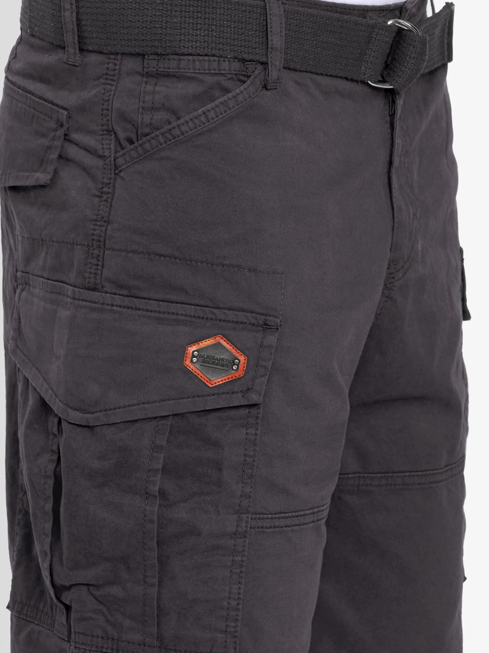 Alessandro Salvarini Herren Cargoshorts - ASLeon in anthrazit