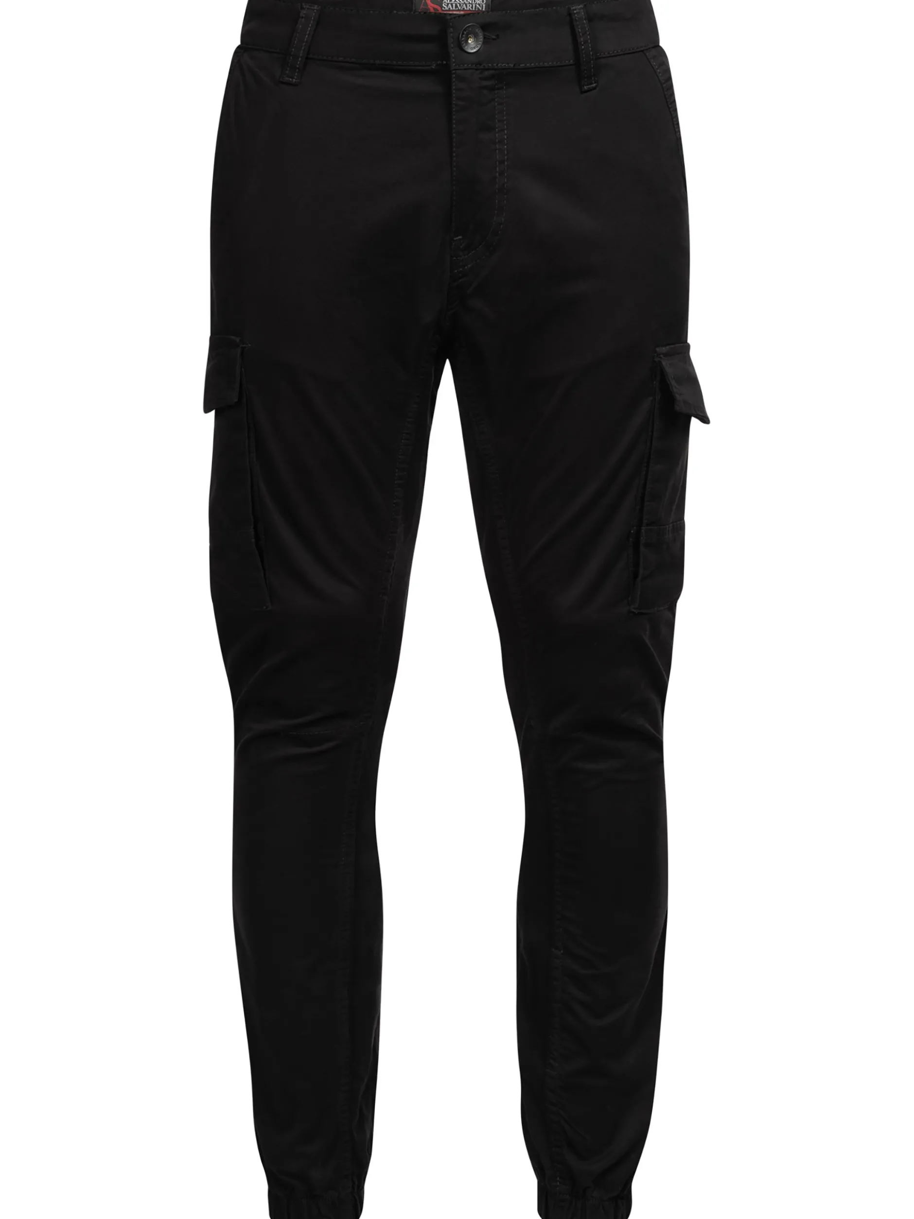 Alessandro Salvarini Herren Stoffhose - ASJacamo in schwarz