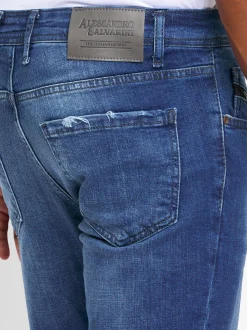 Alessandro Salvarini Herren Jeans - ASArcilio in blau