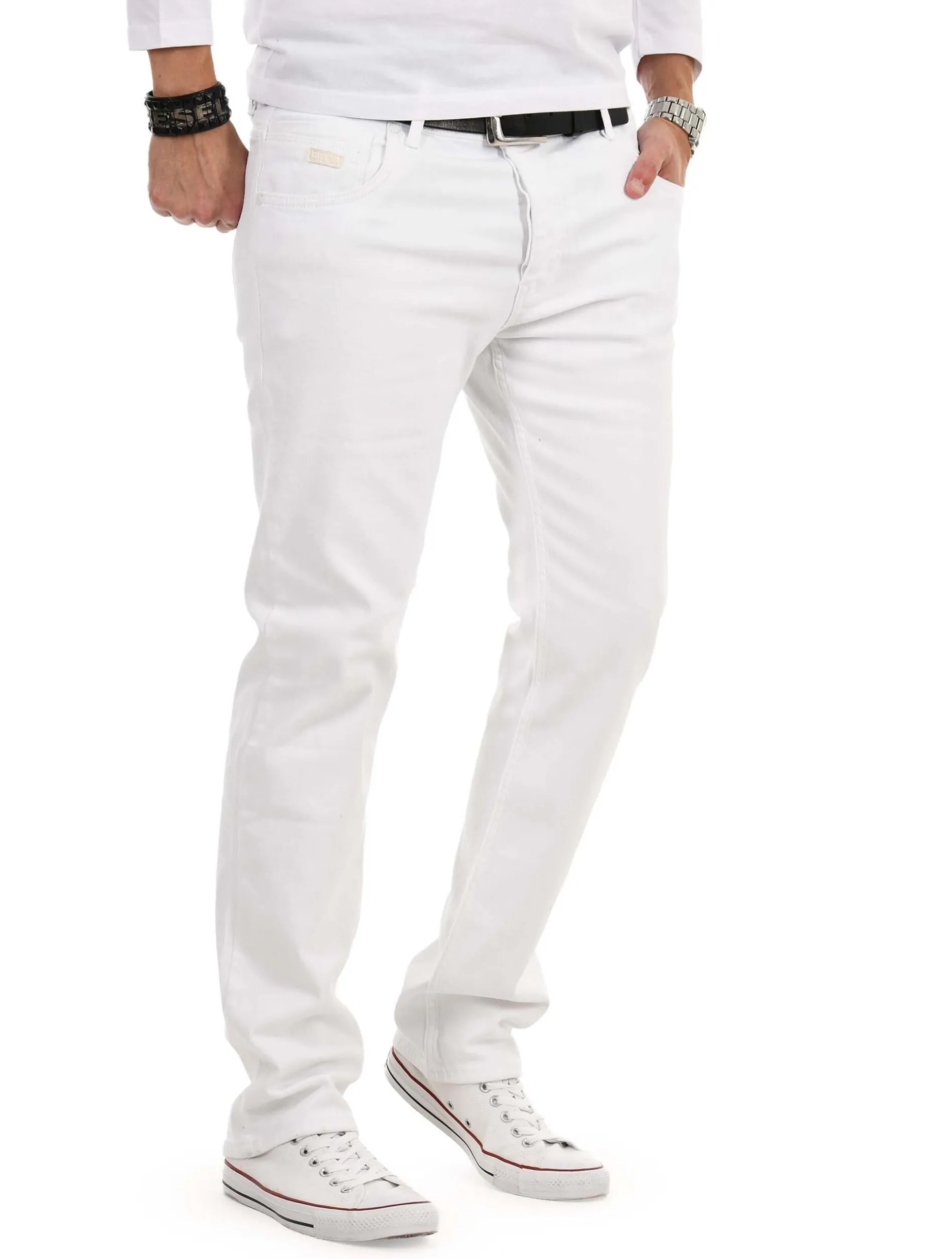 Alessandro Salvarini Jeans in weiß