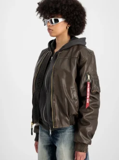 Alpha Industries Damen Bomberjacke in braun