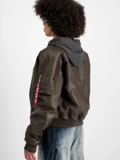 Alpha Industries Damen Bomberjacke in braun