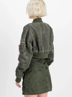 Alpha Industries Damen Bomberjacke in oliv