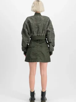 Alpha Industries Damen Bomberjacke in oliv