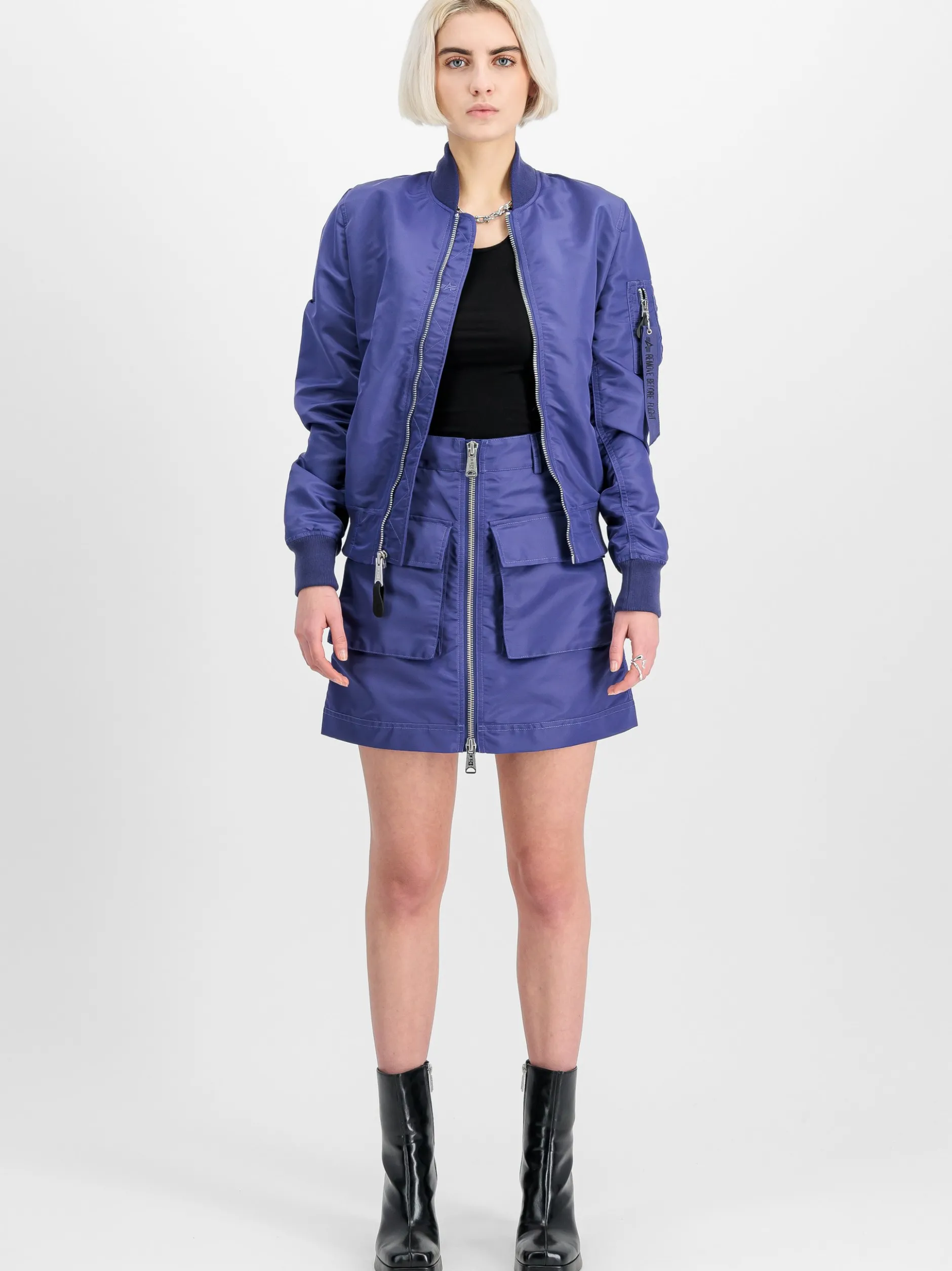 Alpha Industries Damen Bomberjacke in lila