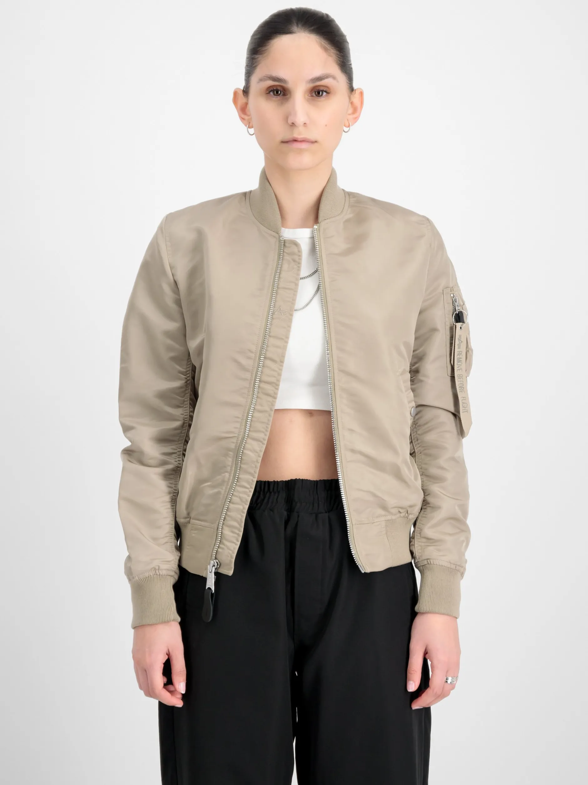 Alpha Industries Damen Bomberjacke in sand