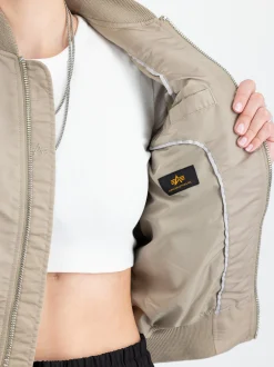 Alpha Industries Damen Bomberjacke in sand