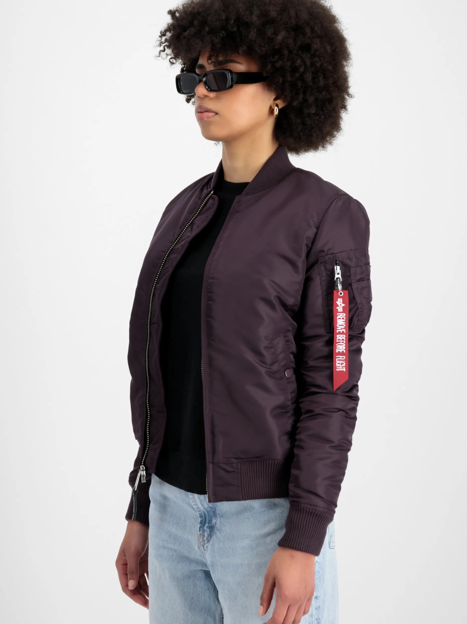 Alpha Industries Damen Bomberjacke in lila