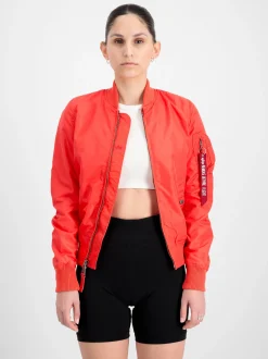 Alpha Industries Damen Bomberjacke in rot