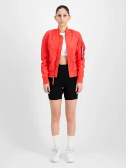 Alpha Industries Damen Bomberjacke in rot