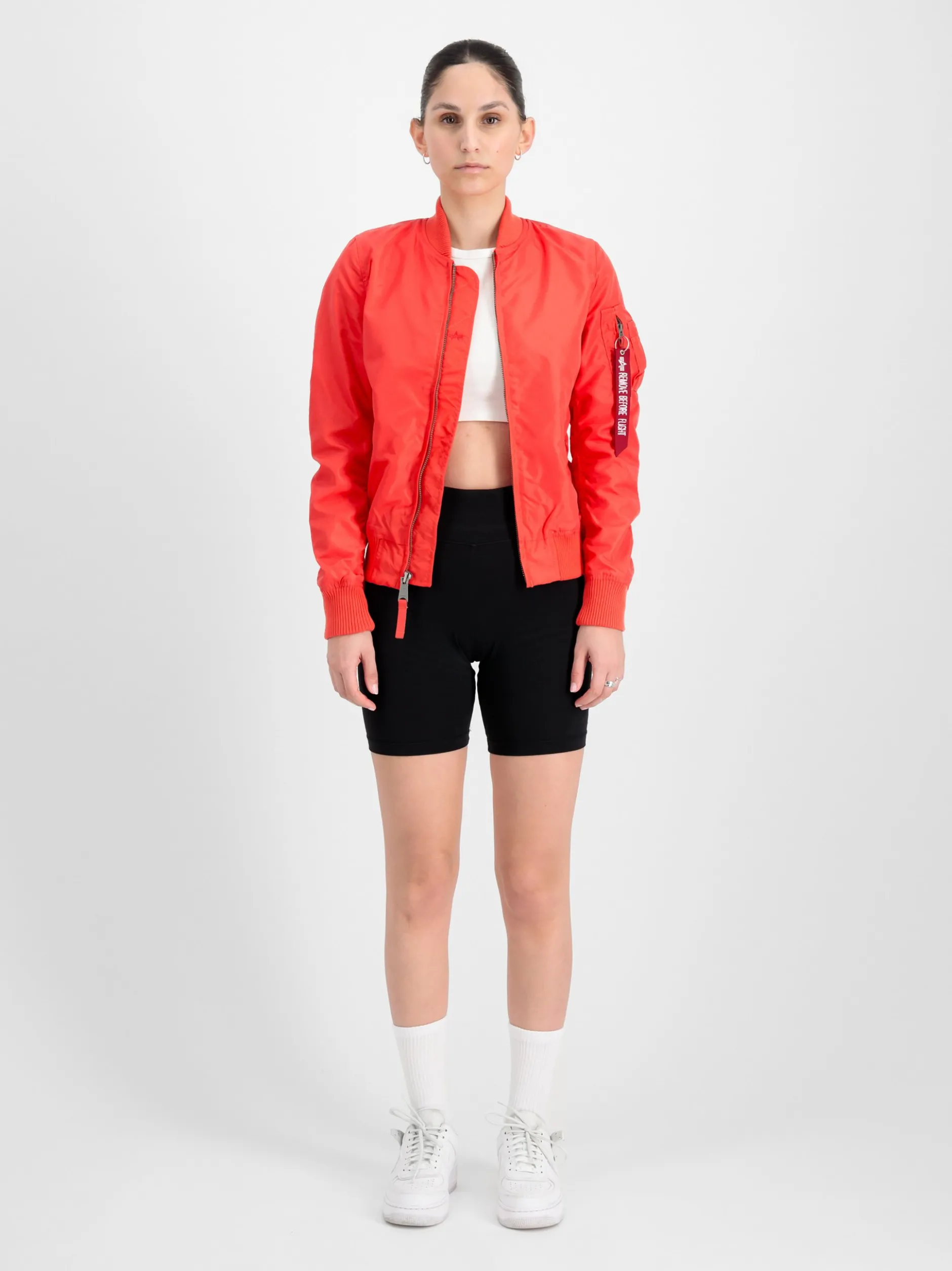 Alpha Industries Damen Bomberjacke in rot