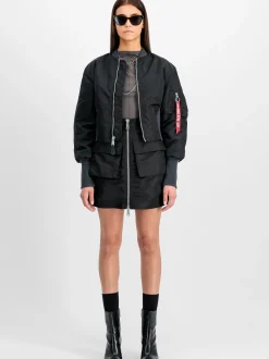 Alpha Industries Damen Bomberjacke in schwarz