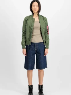 Alpha Industries Damen Bomberjacke in grün