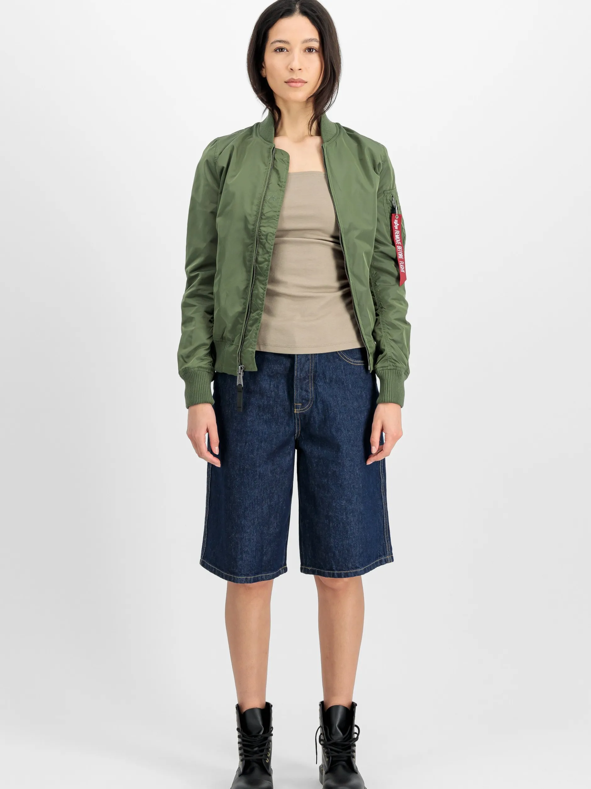 Alpha Industries Damen Bomberjacke in grün
