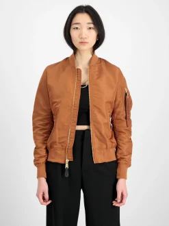 Alpha Industries Damen Bomberjacke in cognac