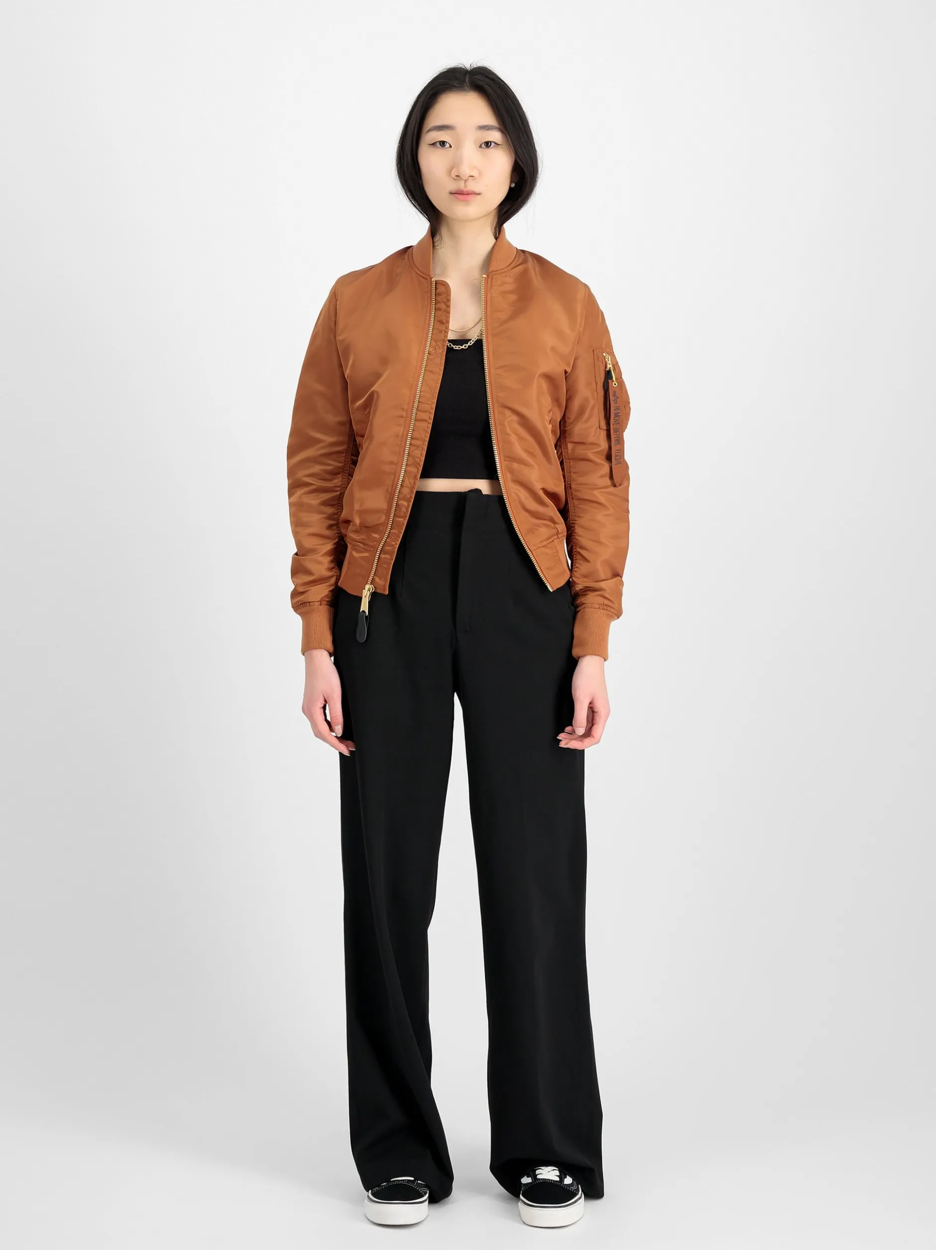 Alpha Industries Damen Bomberjacke in cognac