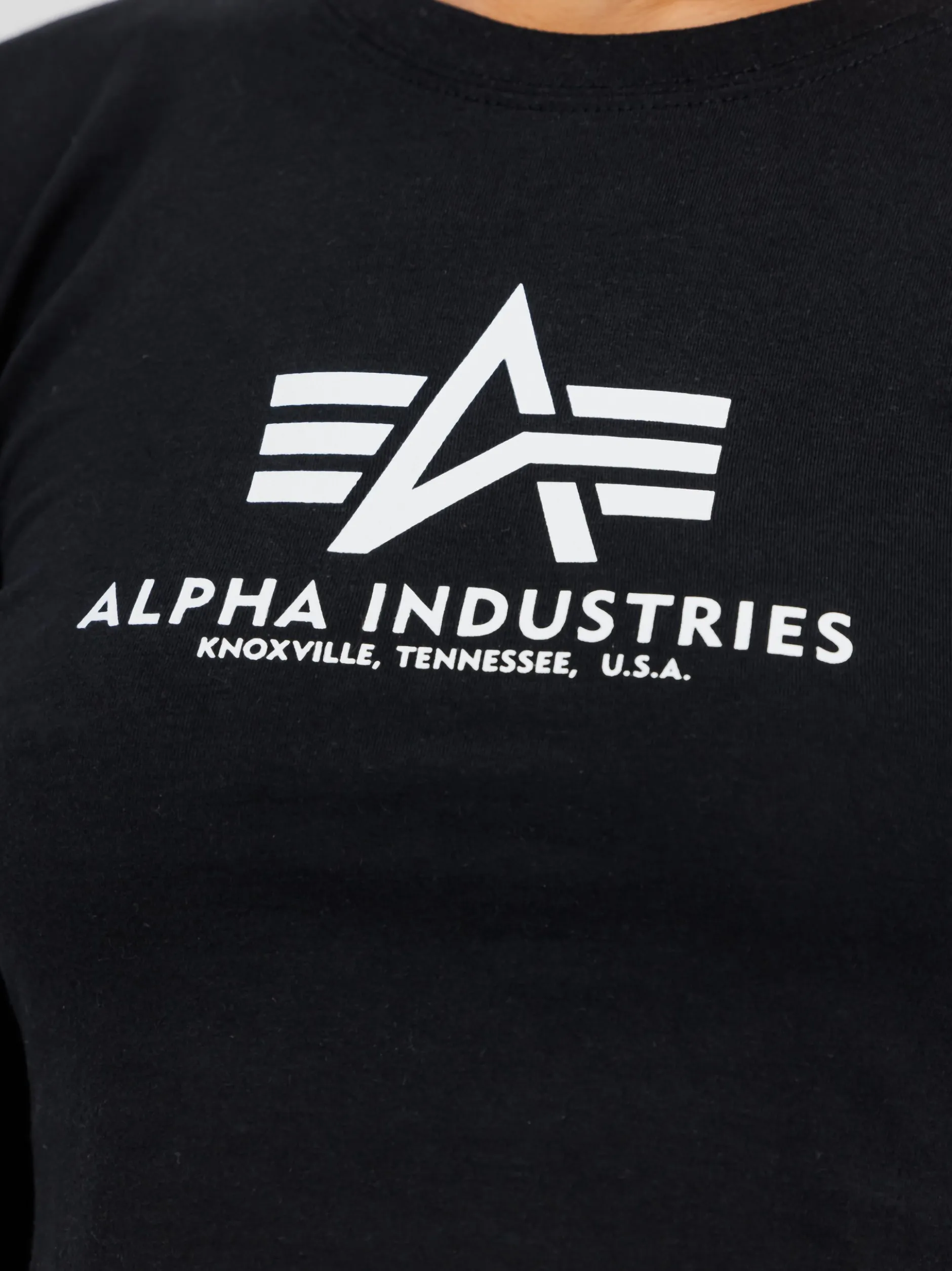 Alpha Industries Damen Langarmshirt in schwarz