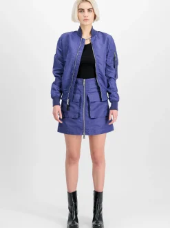 Alpha Industries Damen Minirock in purple