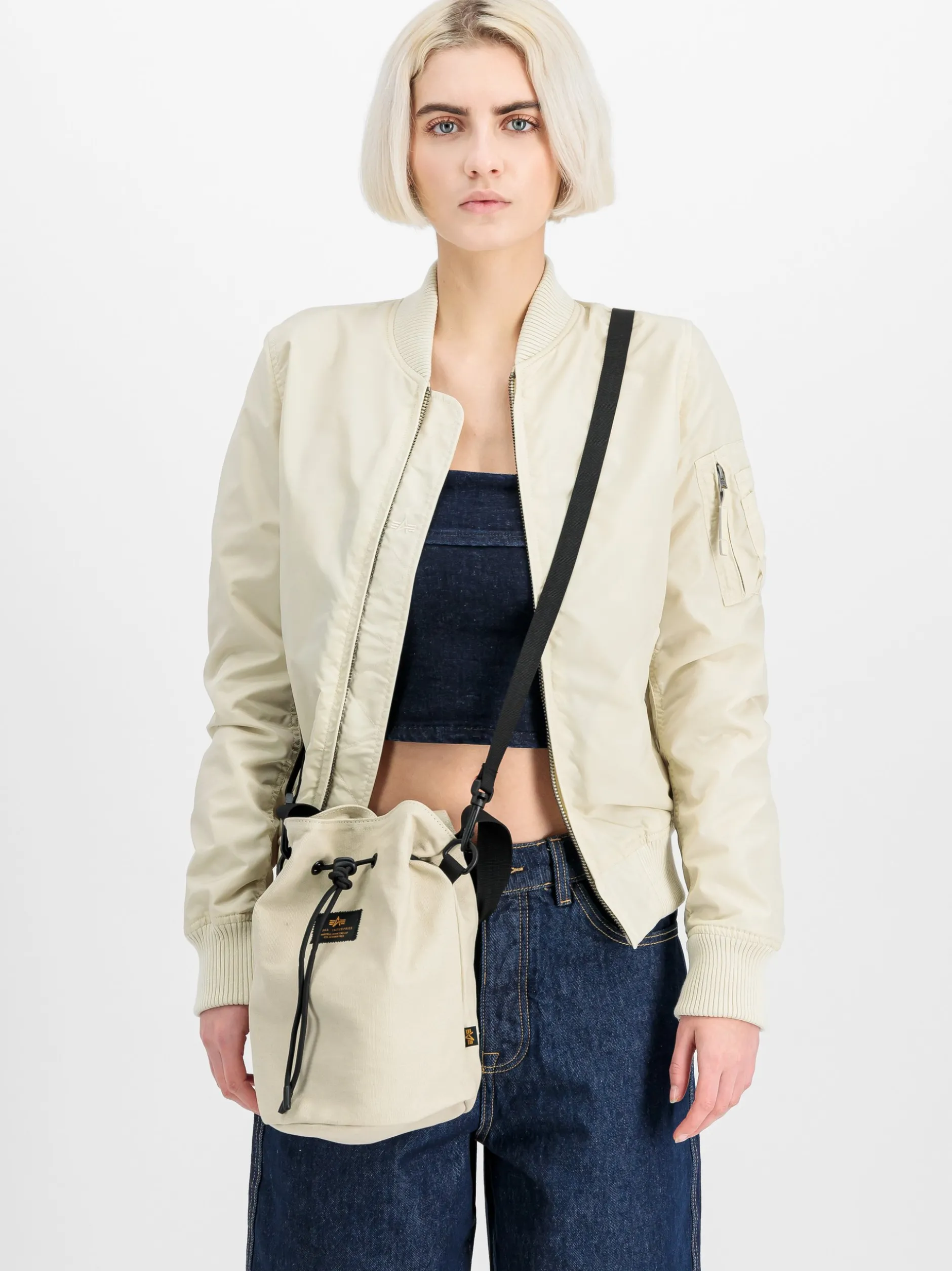 Alpha Industries Damen Tasche in beige