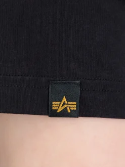 Alpha Industries Damen T-Shirt in schwarz
