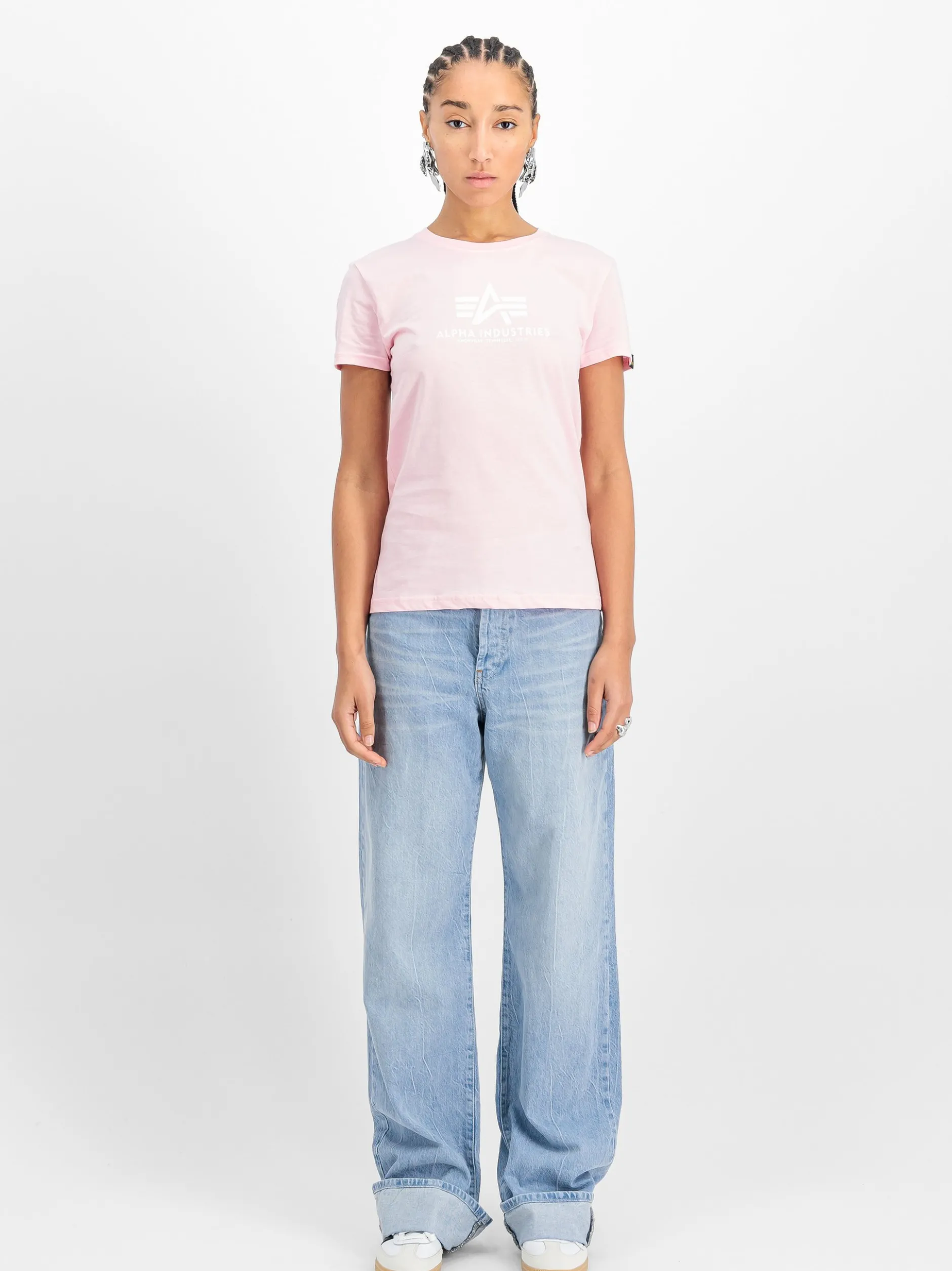 Alpha Industries Damen T-Shirt in rosa