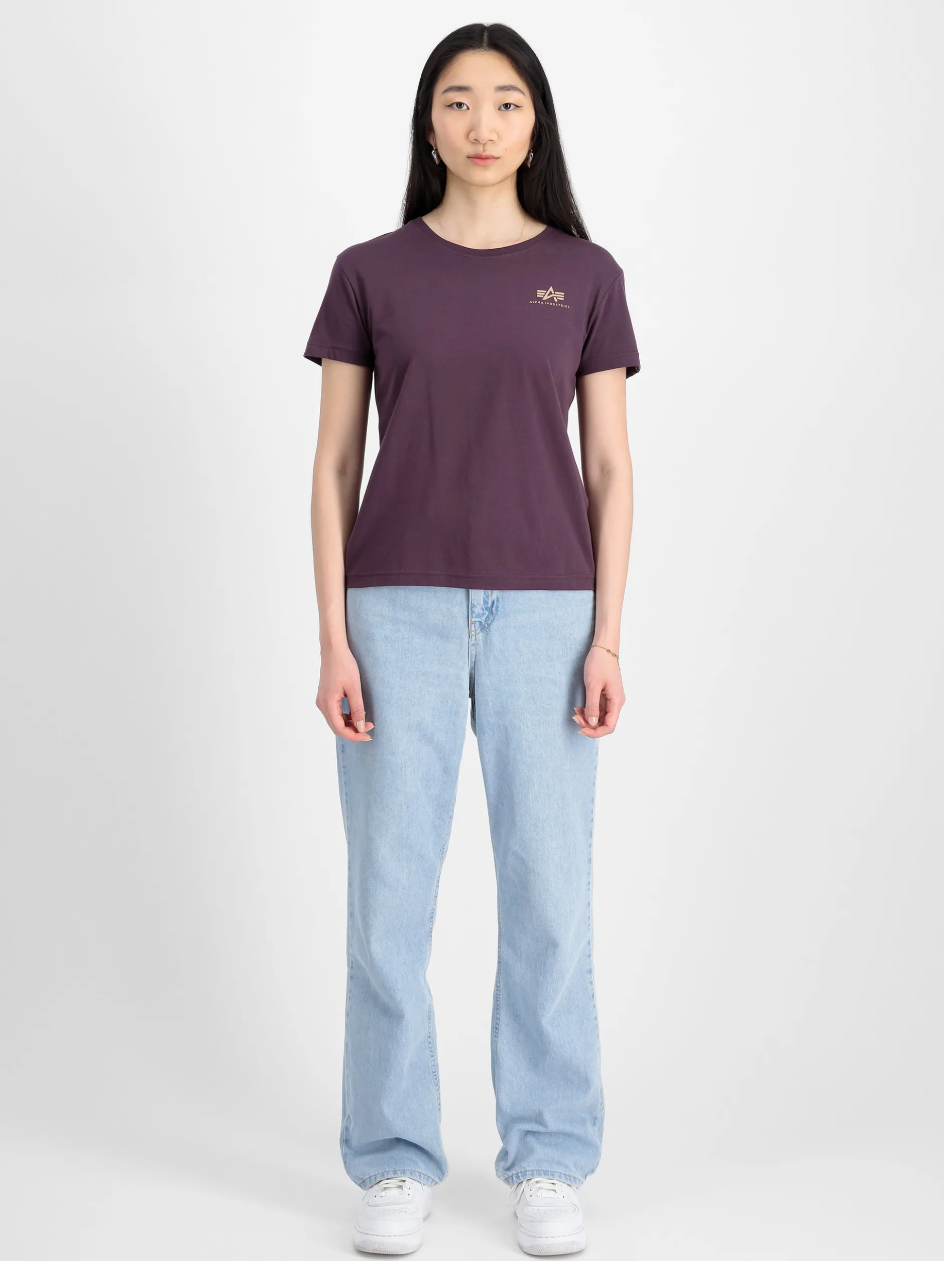 Alpha Industries Damen T-Shirt in lila