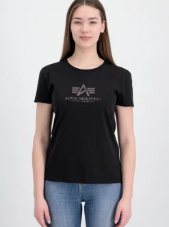 Alpha Industries Damen T-Shirt in schwarz
