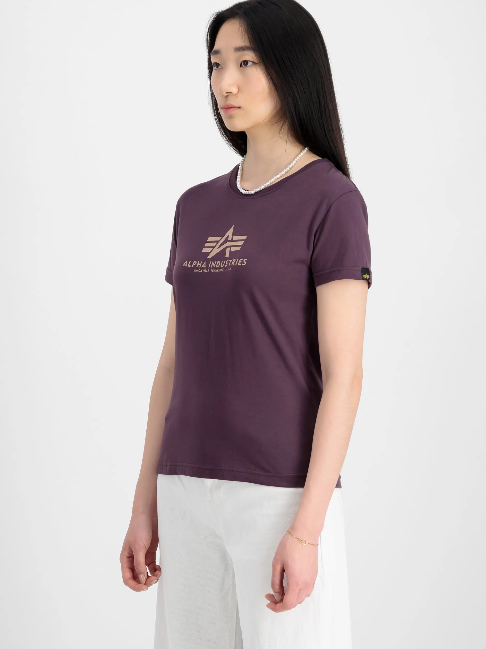 Alpha Industries Damen T-Shirt in lila