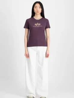 Alpha Industries Damen T-Shirt in lila