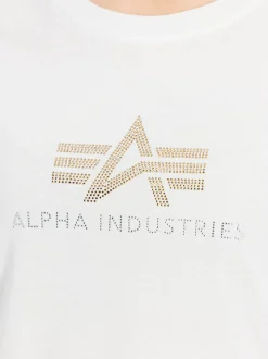 Alpha Industries Damen T-Shirt in weiß