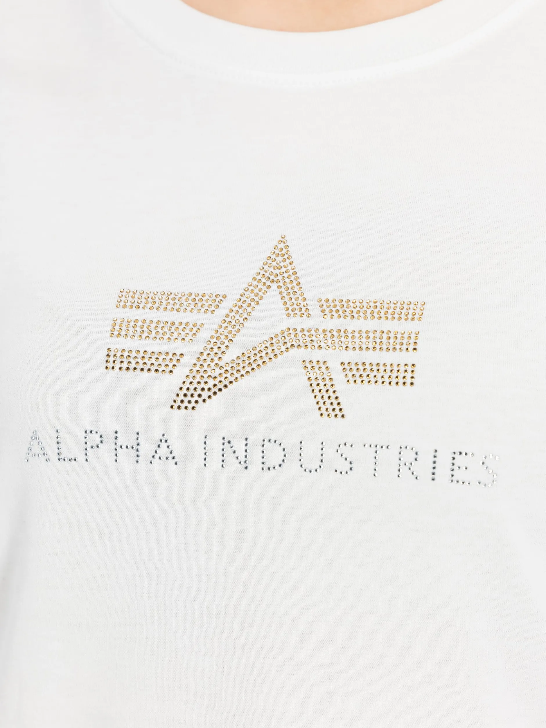 Alpha Industries Damen T-Shirt in weiß
