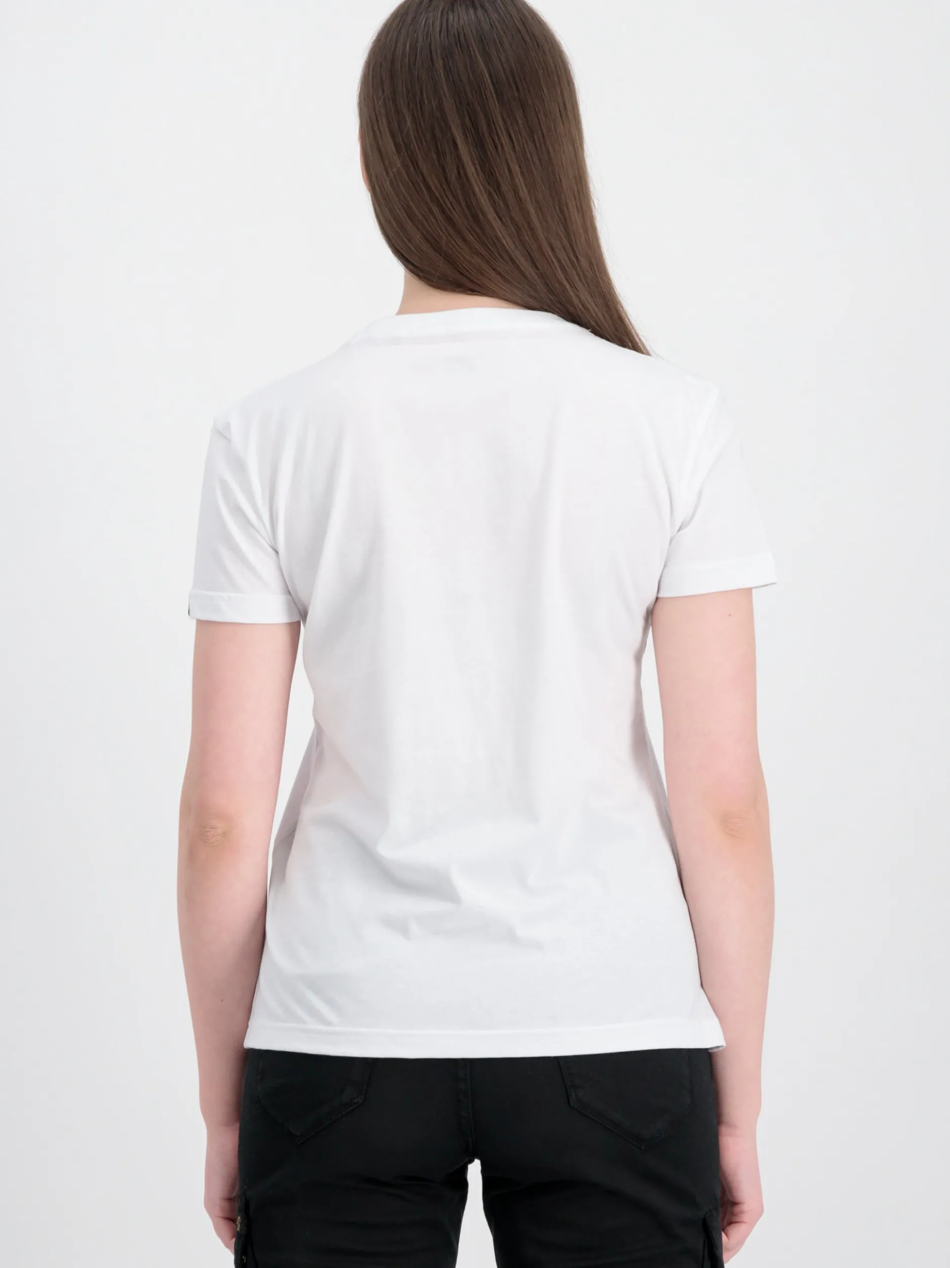 Alpha Industries Damen T-Shirt in weiß