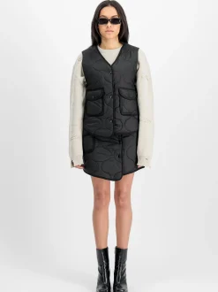 Alpha Industries Damen Weste in schwarz