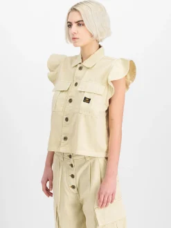 Alpha Industries Damen Weste in weiß