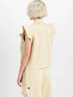 Alpha Industries Damen Weste in weiß