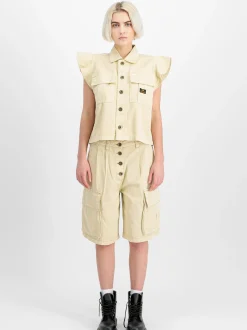Alpha Industries Damen Weste in weiß