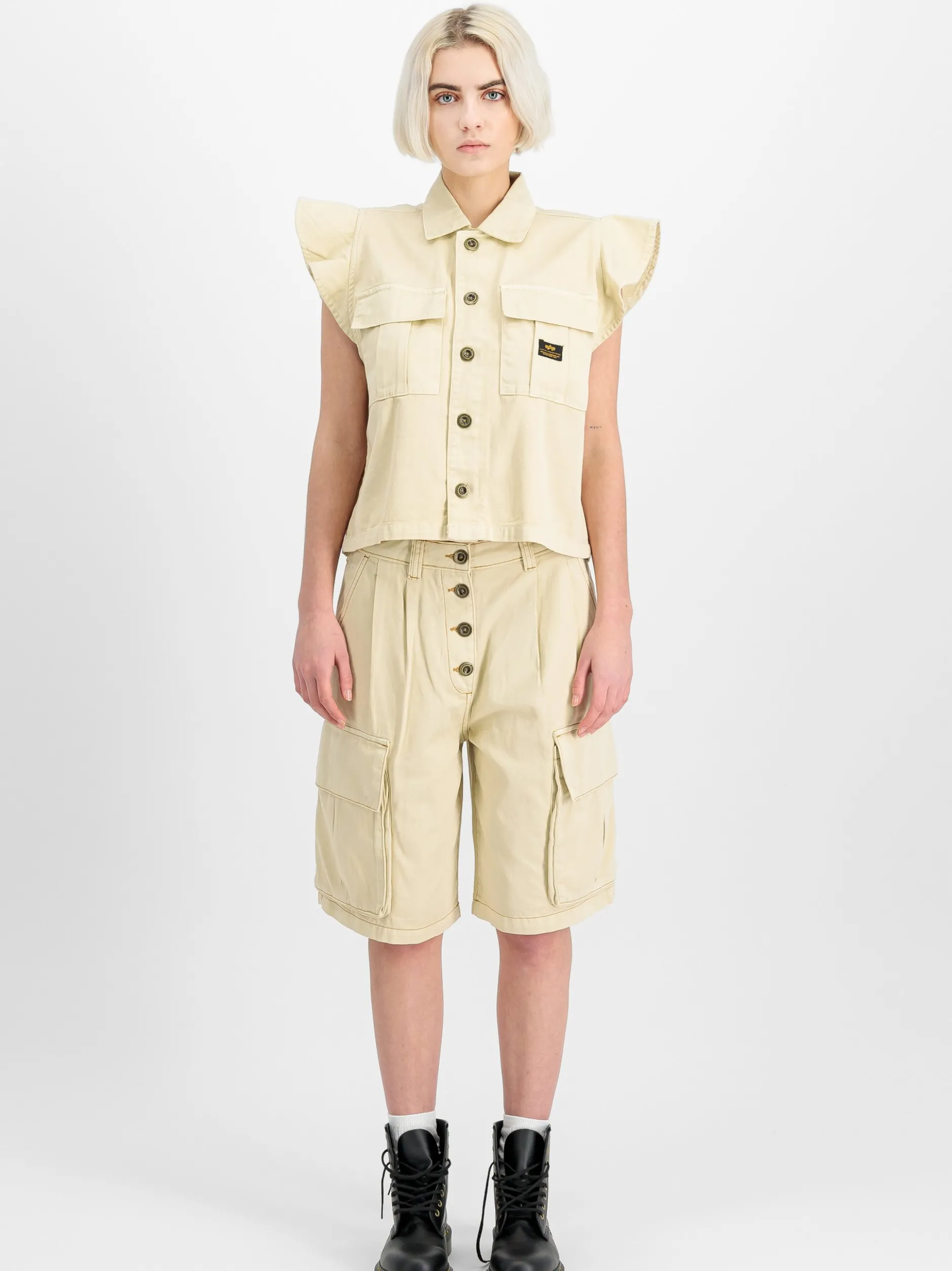 Alpha Industries Damen Weste in weiß
