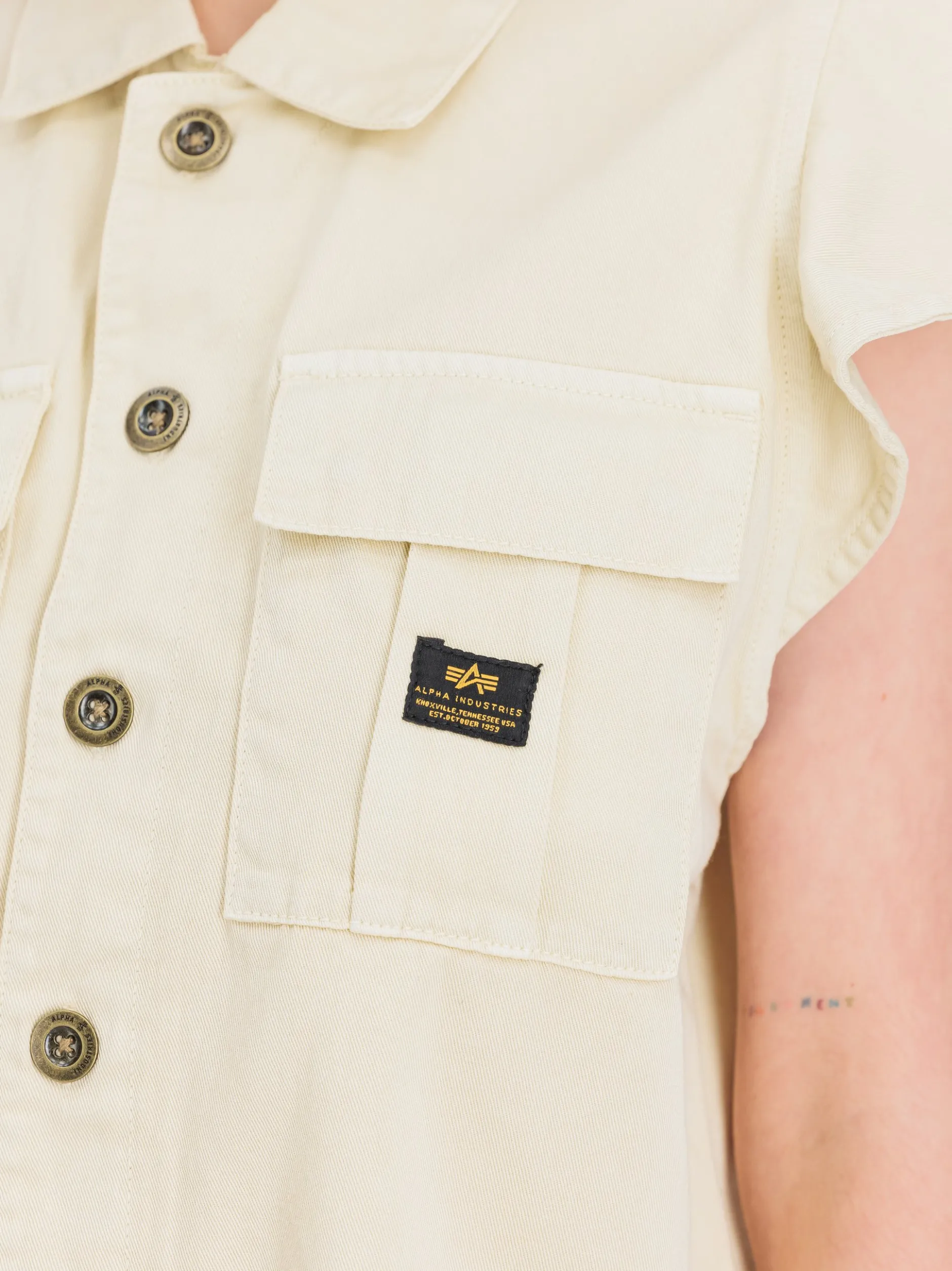 Alpha Industries Damen Weste in weiß