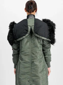 Alpha Industries Damen Winterjacke in grau